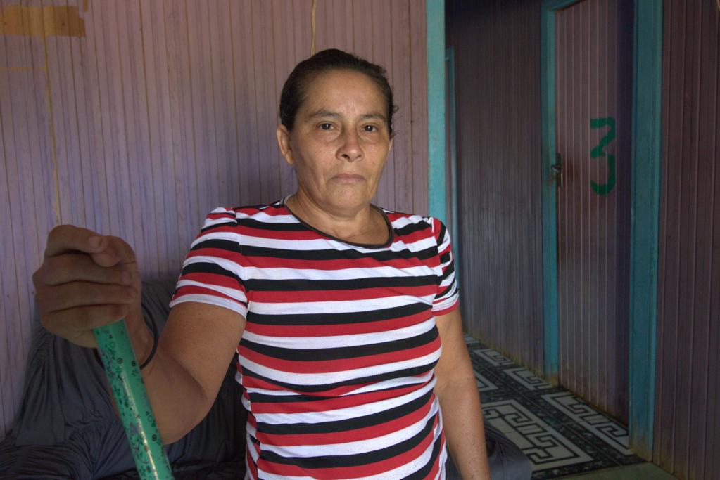 Maria de Fátima, migrante interna do Maranhão. O Projeto Tapajós tem como objetivo determinar a prevalência e as causas do tráfico de pessoas para trabalho forçado no setor de mineração de ouro na bacia do Tapajós, no Pará. 