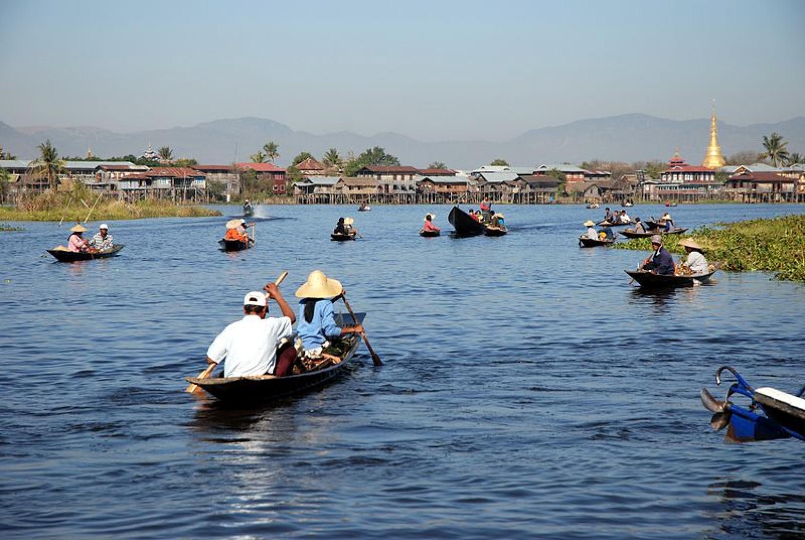 Lago Isle, em Mianmar, primeira reserva de bioesfera do país incluído na lista. Foto: Wikicommons/Mosmas