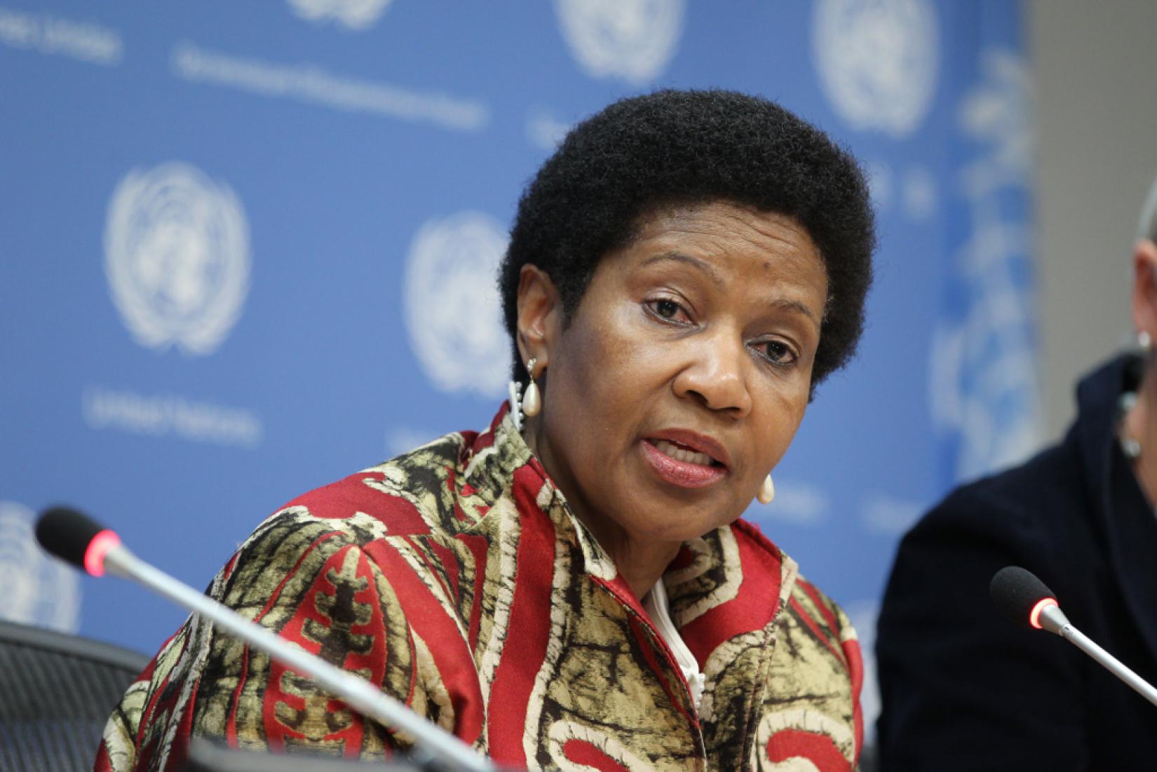 Phumzile Mlambo-Ngcuka, subsecretária-geral da ONU e diretora executiva da ONU Mulheres. Foto: ONU/Devra Berkowitz