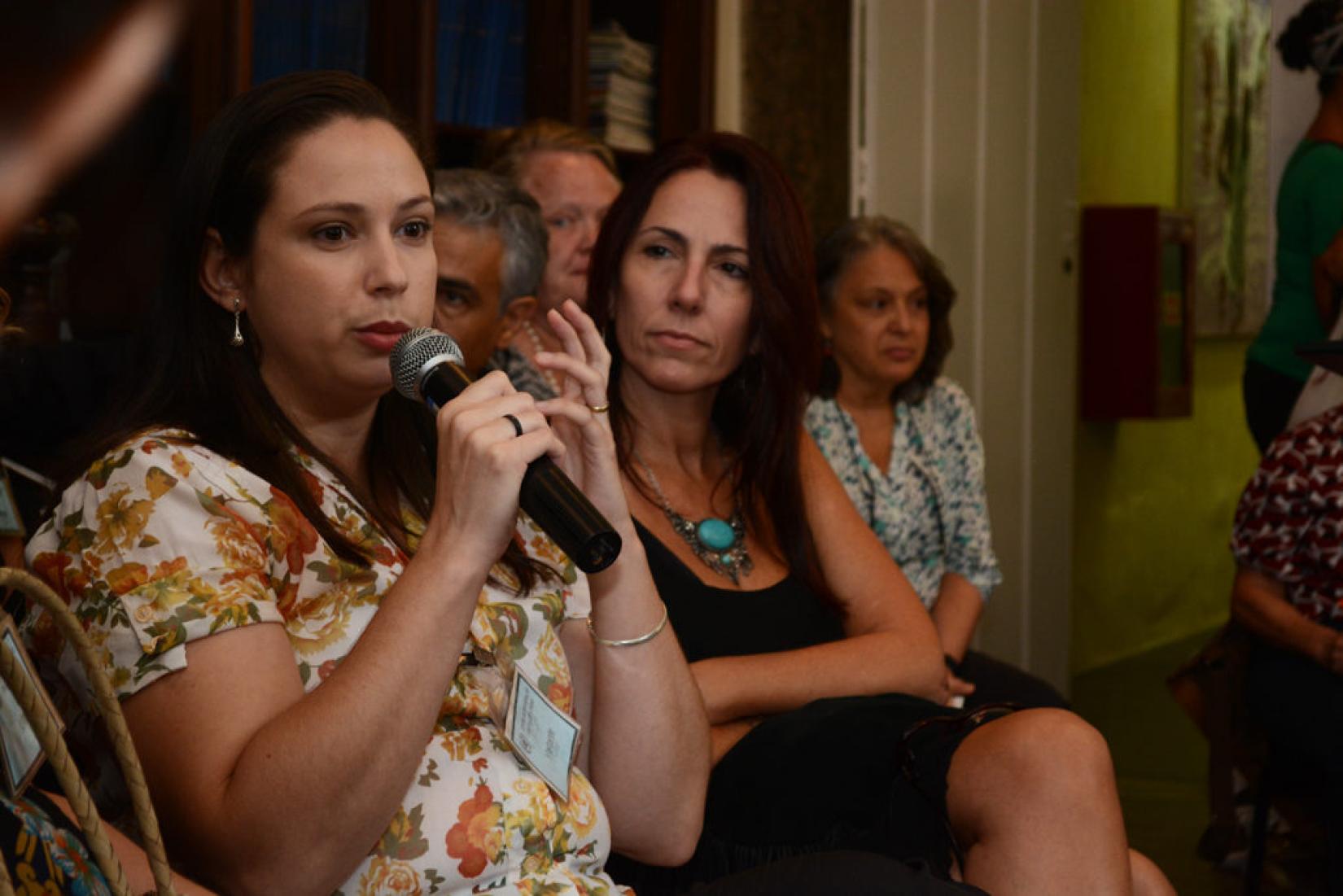 Vanessa Caldas contou como é ser mãe do Dimitri, uma criança com microcefalia. Foto: UNIC Rio/Pedro Andrade