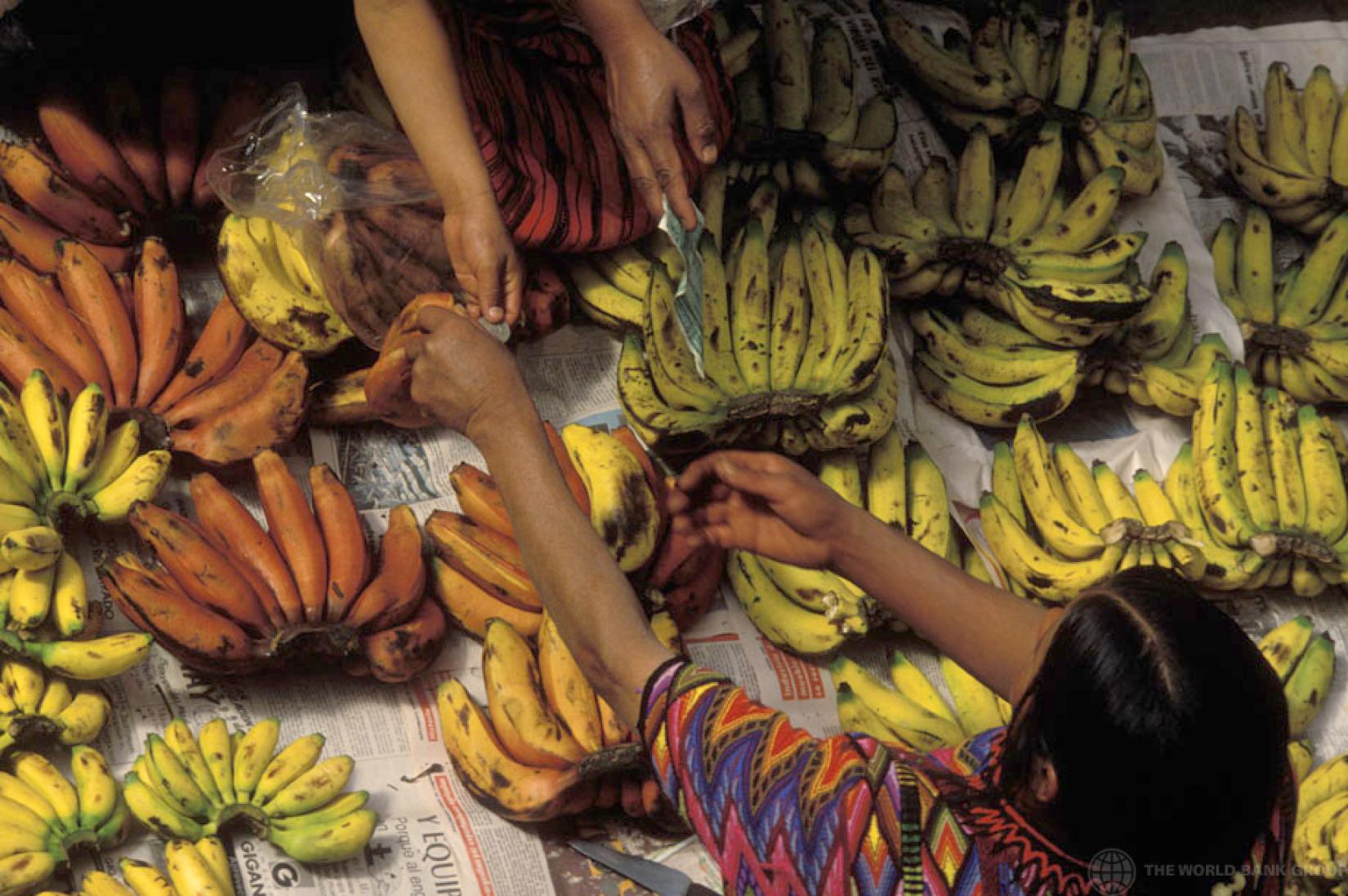 Mercado de alimentos em San Lucas Tolimán, na Guatemala. Foto: Banco Mundial/Curt Carnemark