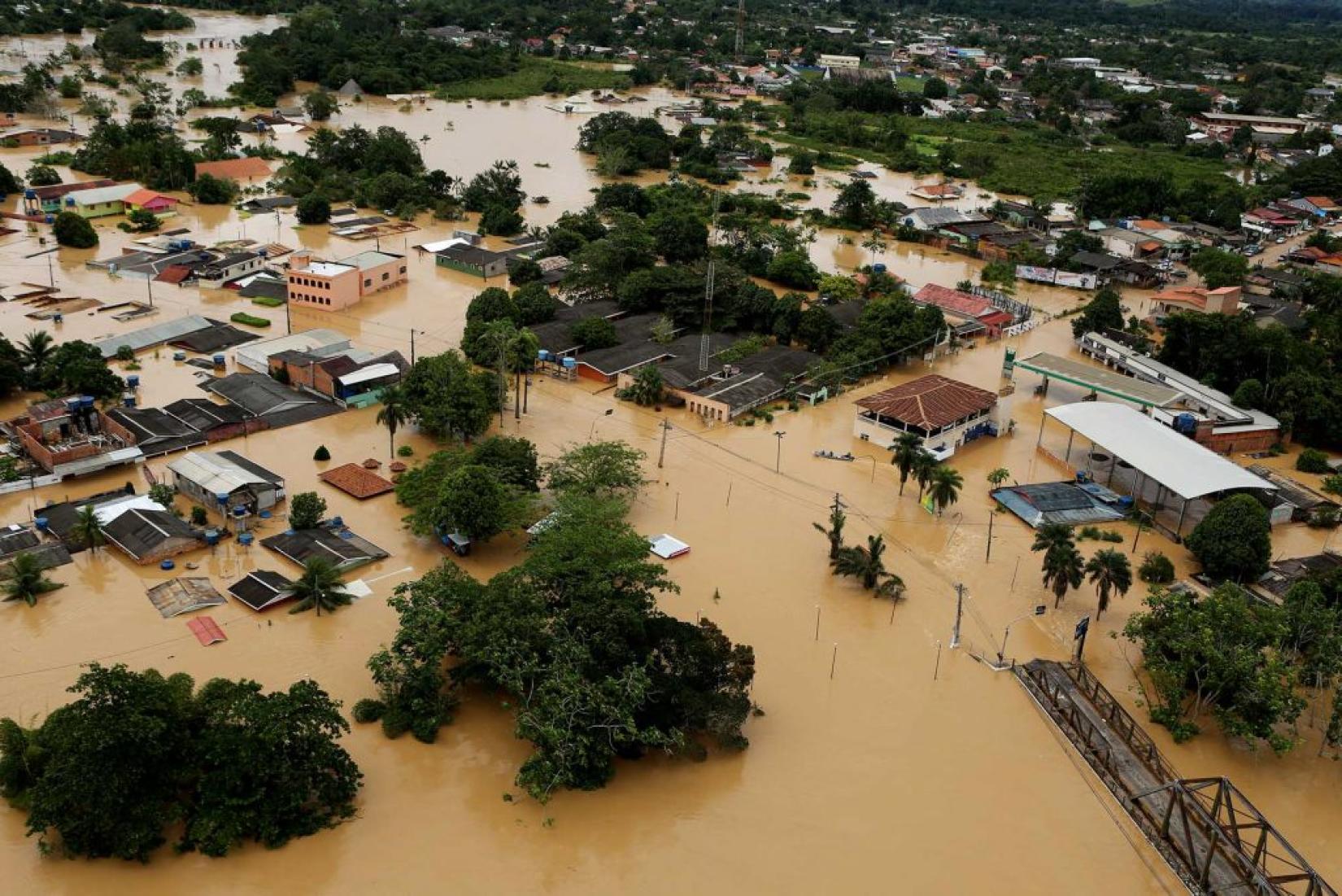 Enchente ocorrida no Acre em 2015. Foto: Agência de Notícias do Acre/Sérgio Vale