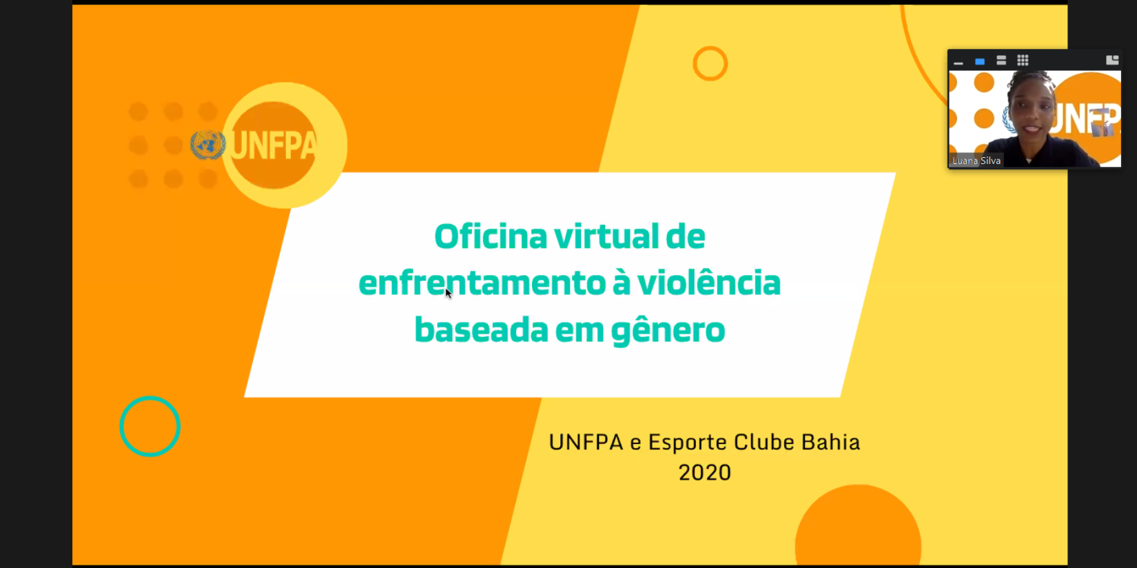 Oficina do UNFPA com profissionais do Esporte Clube Bahia
