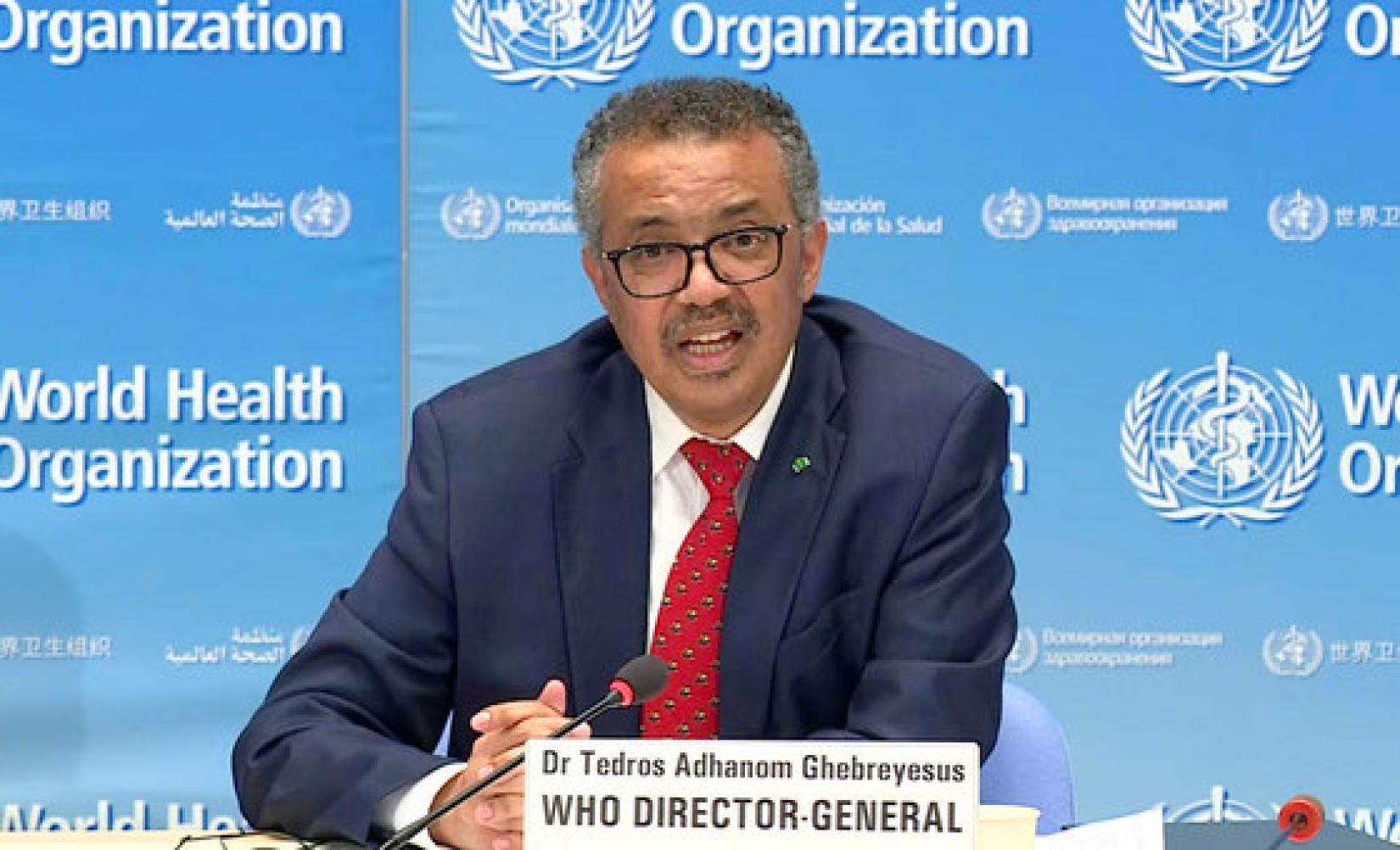 Diretor geral da OMS, Tedros Ghebreyesus, destacou o aumento de casos e a lotação de hospitais em diversas parte do mundo.