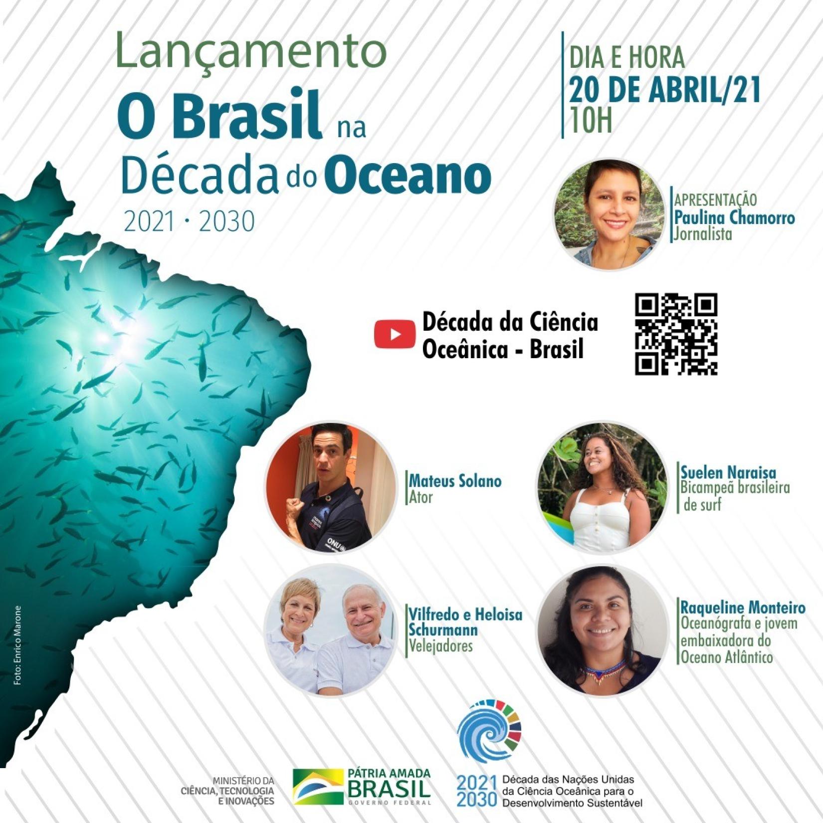 Eventos online vão reunir a UNESCO no Brasil, MCTI e parceiros para incentivar o diálogo e a cooperação entre todos os atores na sociedade. No mundo, o oceano é responsável por 30 milhões de empregos diretos.
