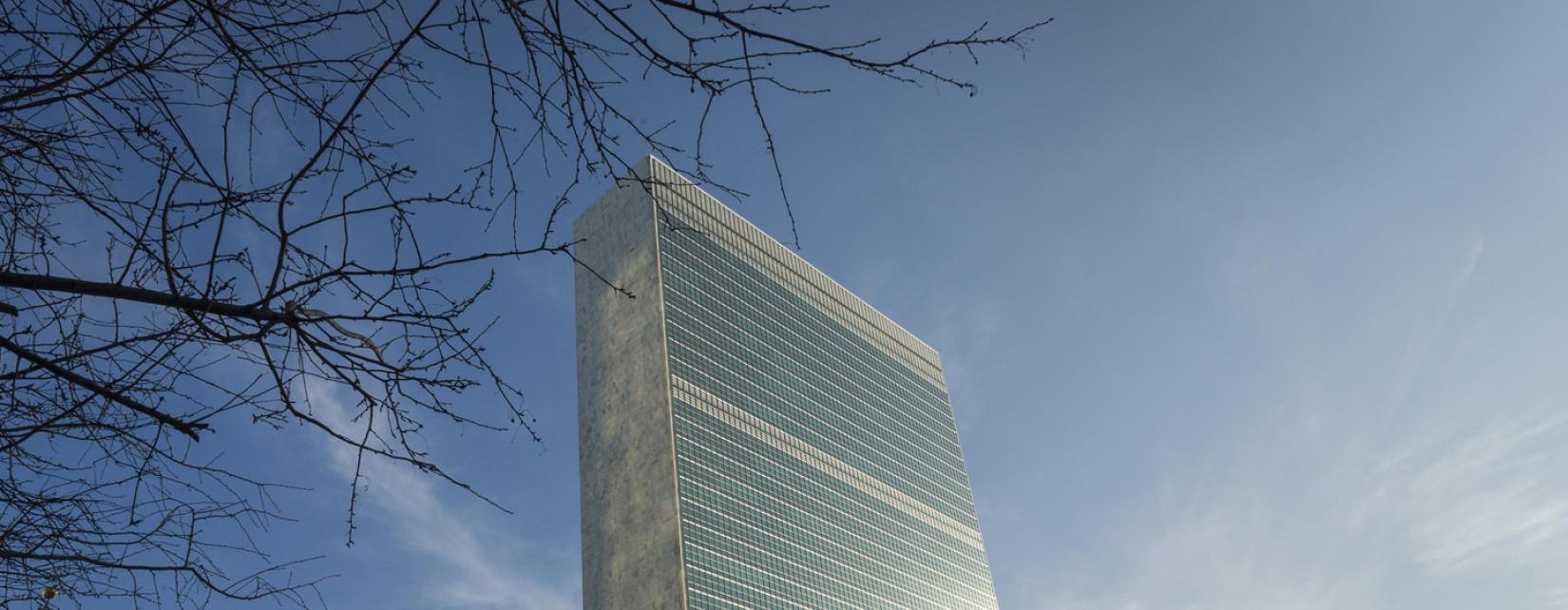 Prédio do Secretariado na sede das Nações Unidas em Nova Iorque.