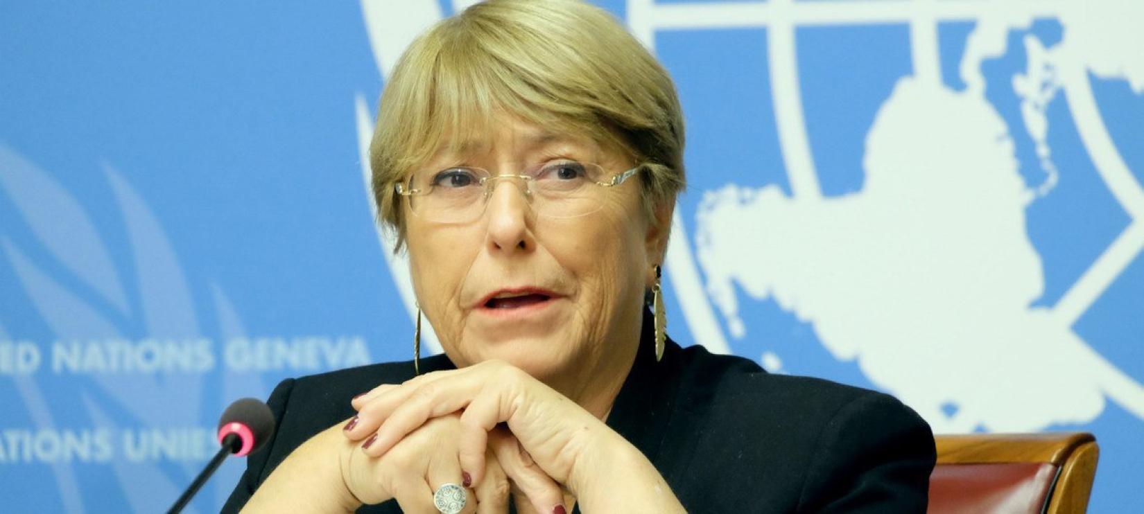 Michelle Bachelet, alta comissária da ONU para os Direitos Humanos.