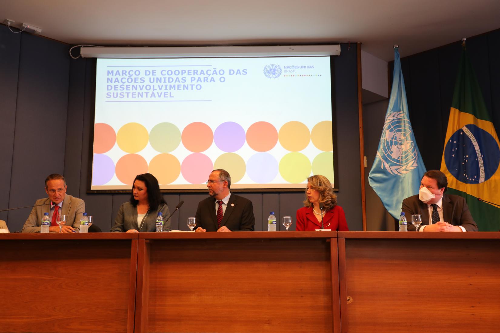 Representantes de cinco entidades do Sistema ONU apresentaram os eixos temáticos do novo Marco de Cooperação