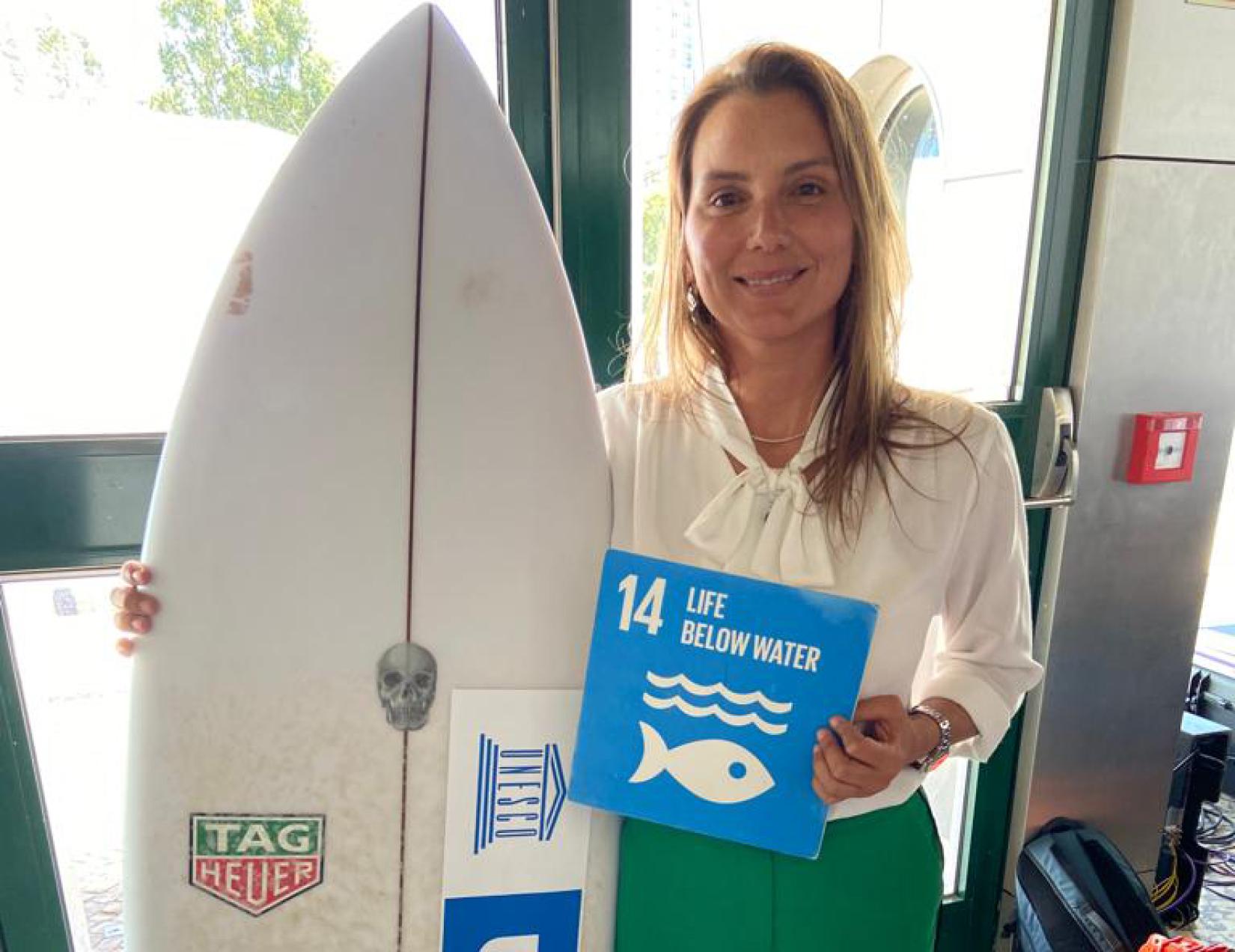 Surfista Maya Gabeira a nova Campe da UNESCO para o Oceano e