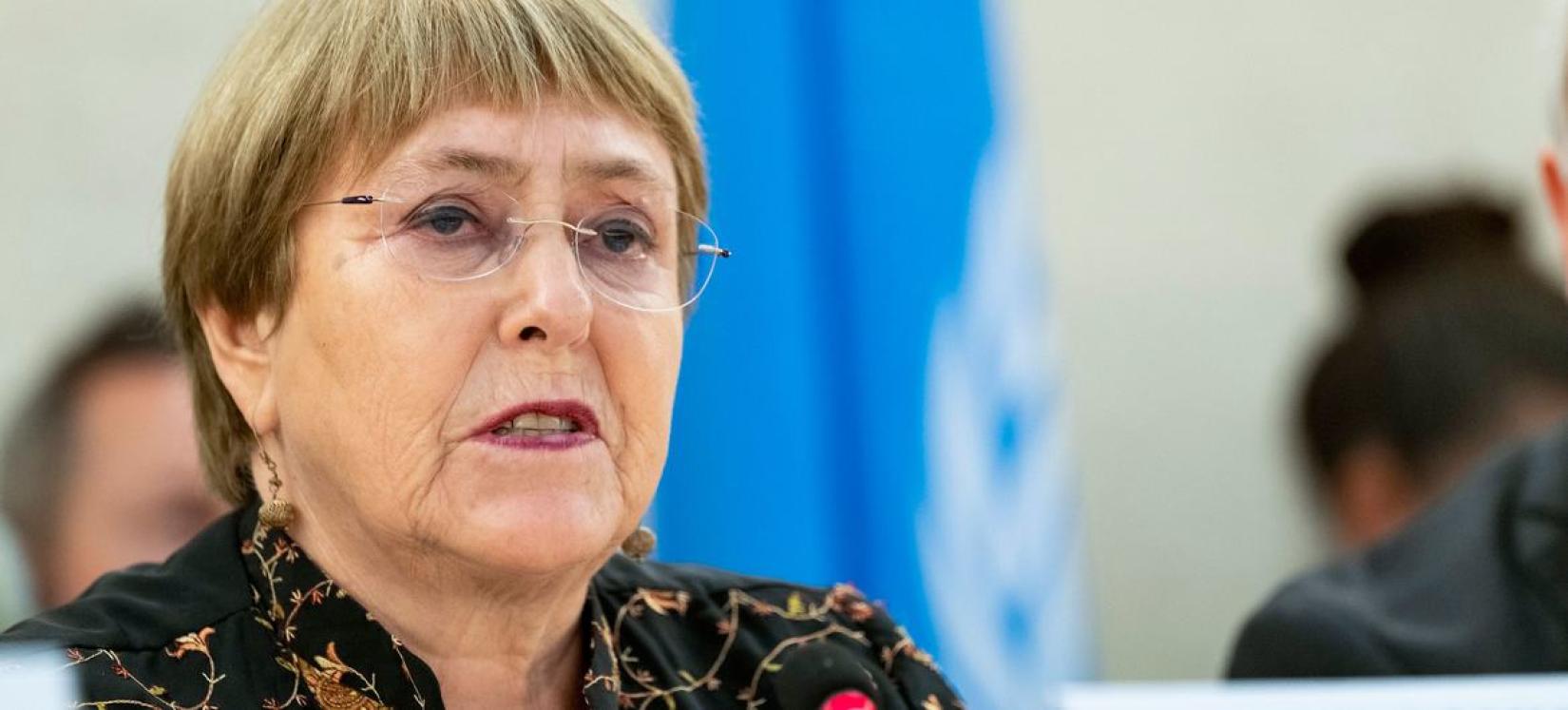 A Alta comissária das Nações Unidas para os Direitos Humanos, Michelle Bachelet, participa da 50ª sessão do Conselho de Direitos Humanos. 