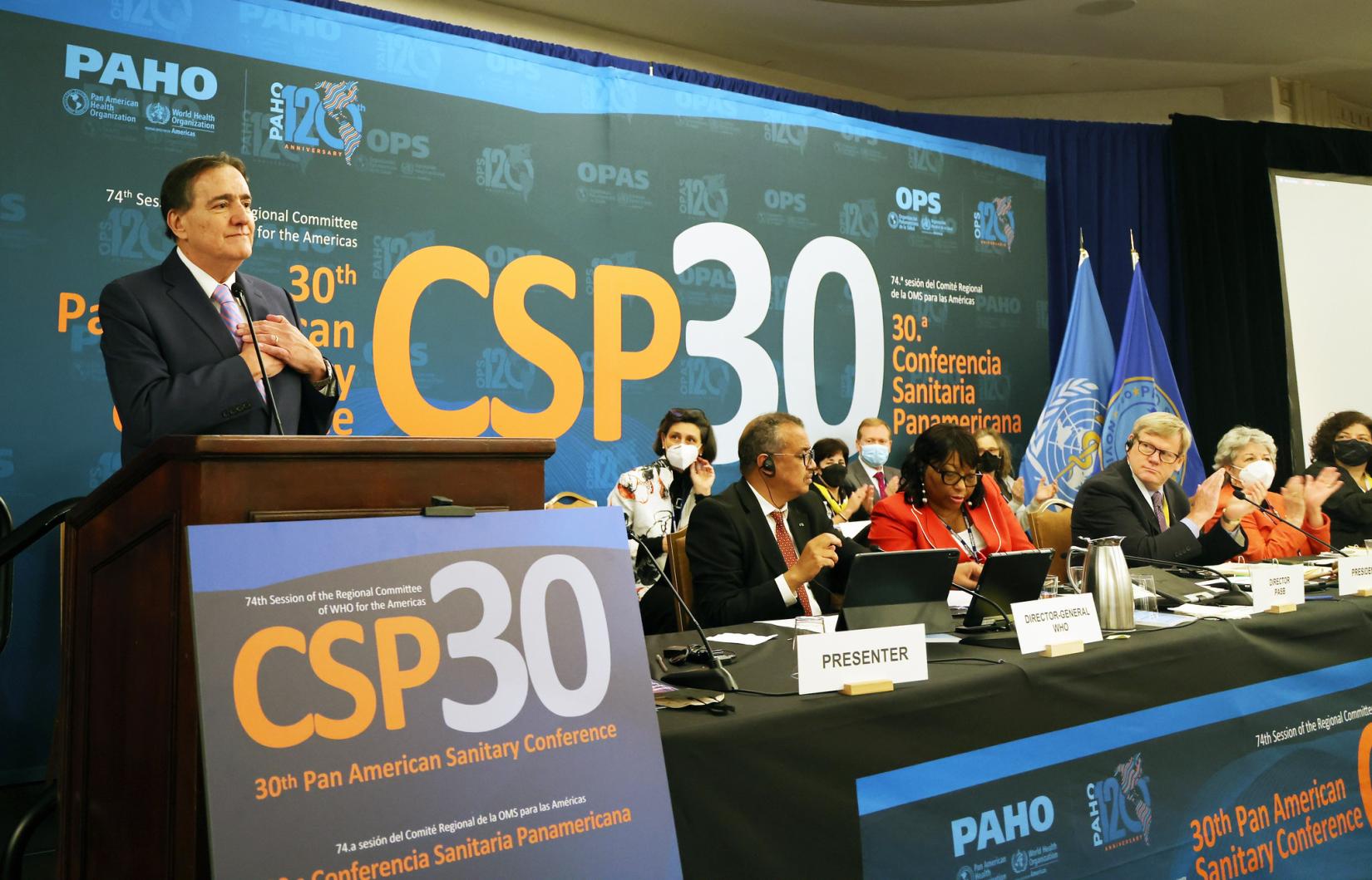 Jarbas Barbosa da Silva Jr. foi eleito para o cargo durante a 30ª Conferência Sanitária Pan-Americana.