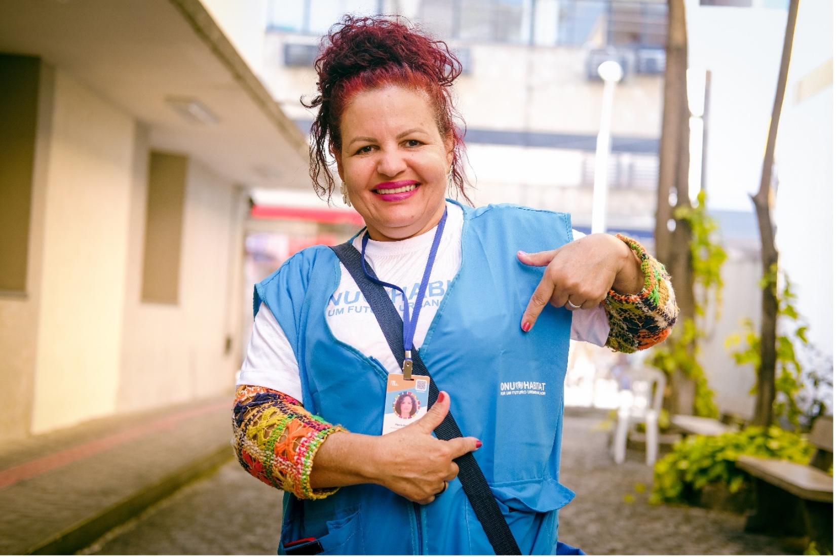 Flávia Andrade é assistente de campo do Perfil Socioeconômico e uma das moradoras dos bairros estudados.