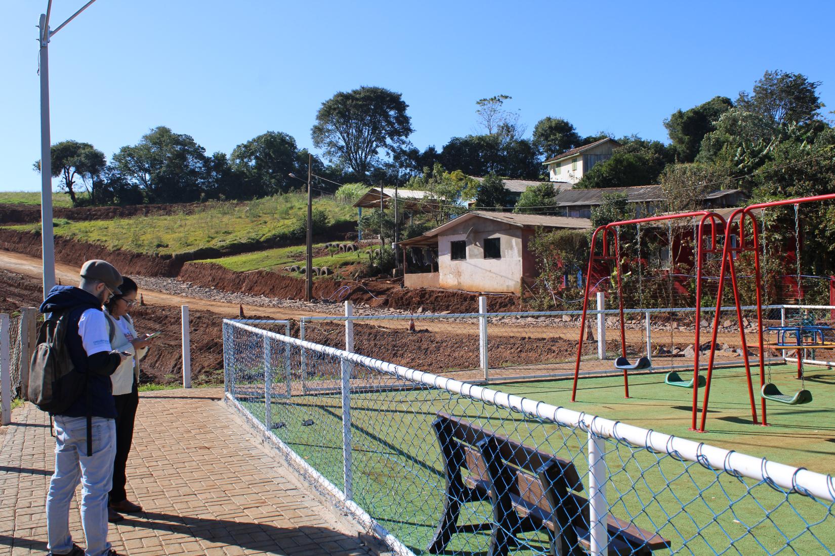 Análise técnica de espaço público realizada pelo projeto Conexões Urbanas em Dionísio Cerqueira, Santa Catarina.