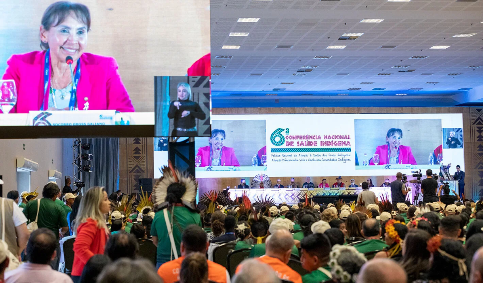 OPAS destaca importância da construção coletiva e da participação social durante Conferência de Saúde Indígena no Brasil.