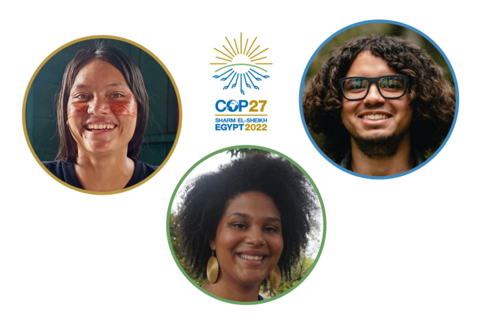 UNICEF e Viração levam três jovens ativistas brasileiros à COP 27 no Egito