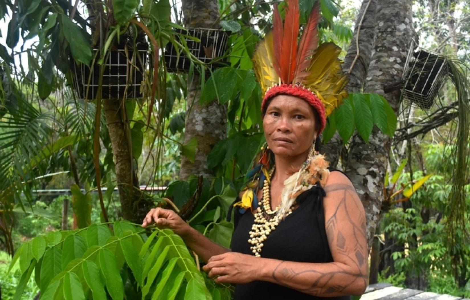 Lutana Ribeiro é a única cacica mulher do Parque das Tribos, primeiro bairro indígena de Manaus