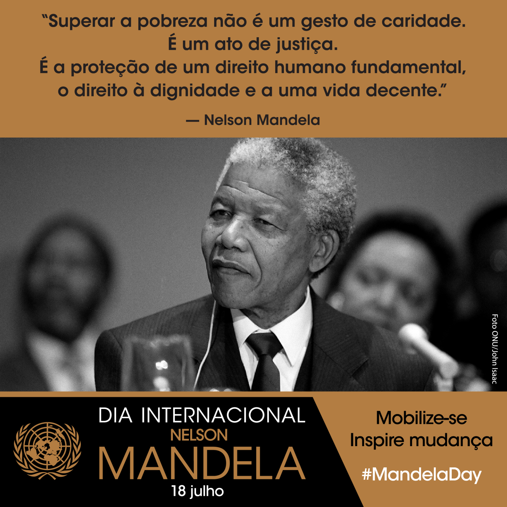 O #MandelaDay foi, e continua sendo, voltado ao serviço voluntário e comunitário, conforme o desejo de Nelson Mandela. Todos os anos, desde 2010, pessoas de todo o mundo são incentivadas a agir e inspirar mudanças dedicando tempo ao bem-estar e ao desenvolvimento de suas comunidades. 