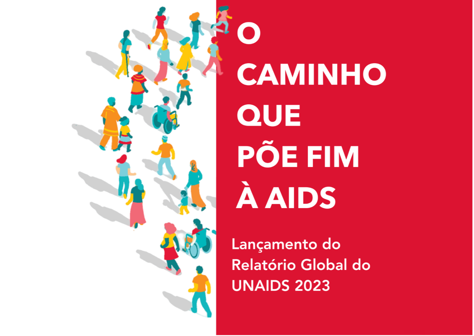 Arte do relatório global do UNAIDS 2023