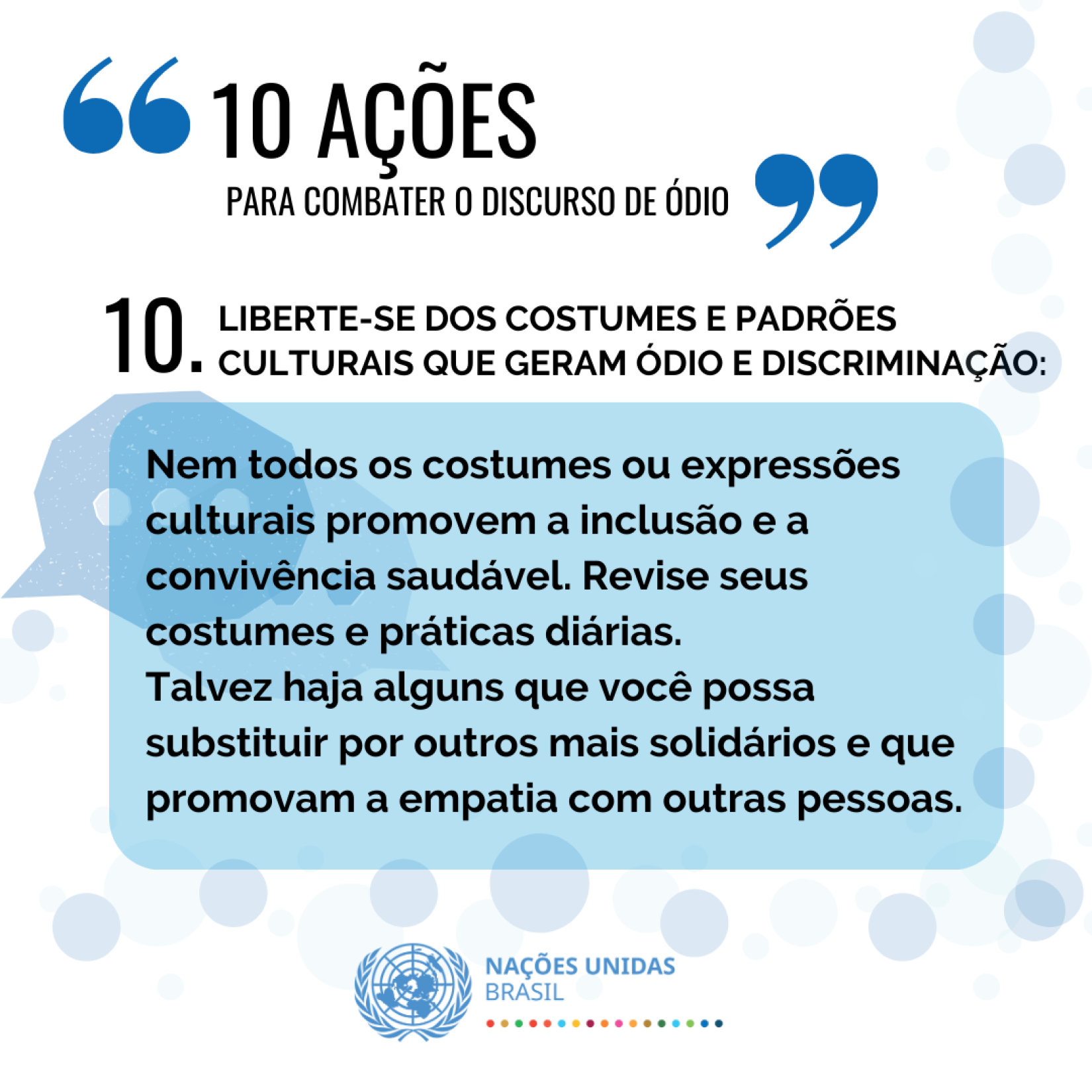 10 ações para combater o discurso de ódio