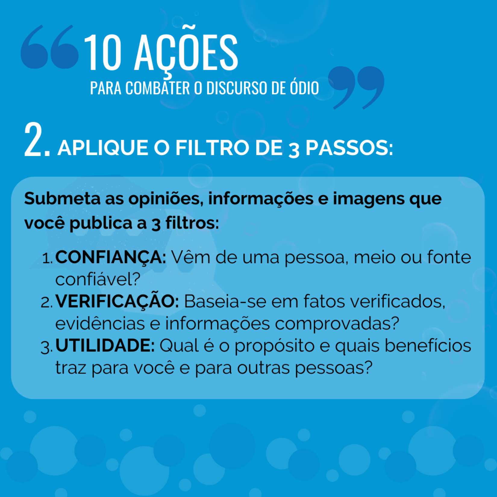 10 ações para combater o discurso de ódio