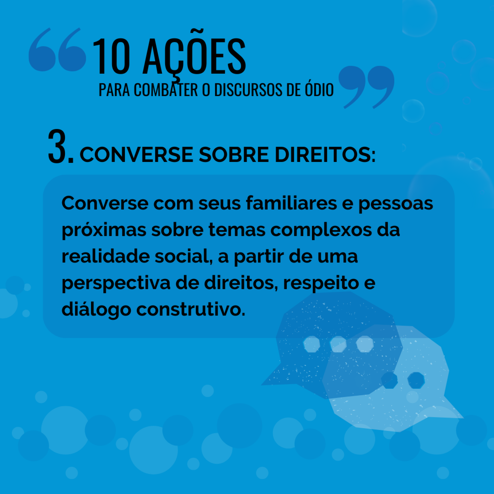 10 ações para combater o discurso de ódio