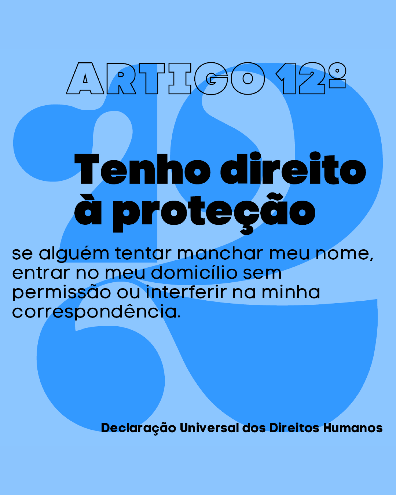 Artigo 12º da Declaração Universal dos Direitos Humanos