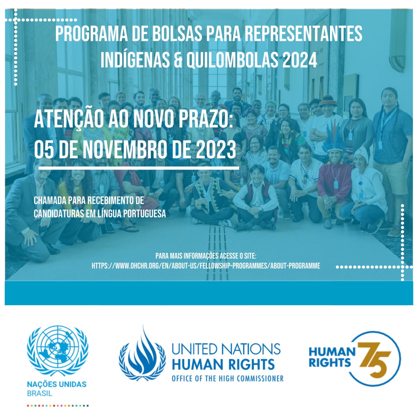 O programa internacional de estudos sobre direitos humanos para representantes indígenas & quilombolas é uma iniciativa do Escritório do Alto Comissariado das Nações Unidas para os Direitos Humanos. 