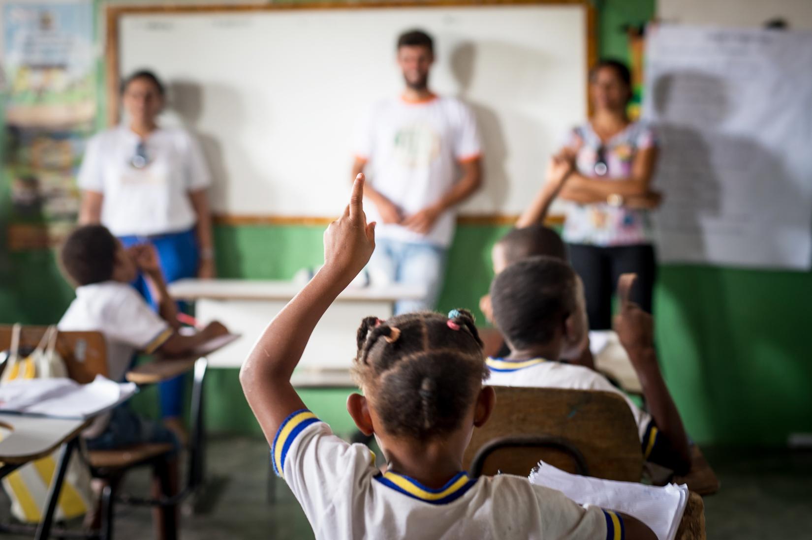 Escola Emério Resedá, na comunidade quilombola Maracujá, em Conceição do Coité, na Bahia. 