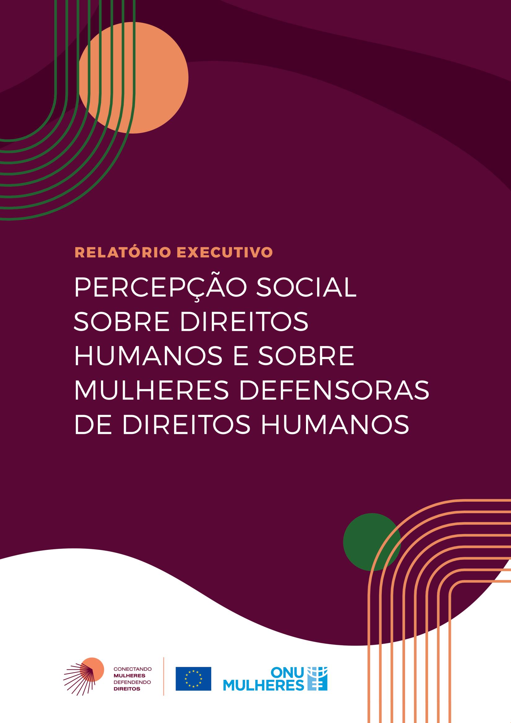 Percepção Social sobre Direitos Humanos e sobre Mulheres Defensoras de Direitos Humanos