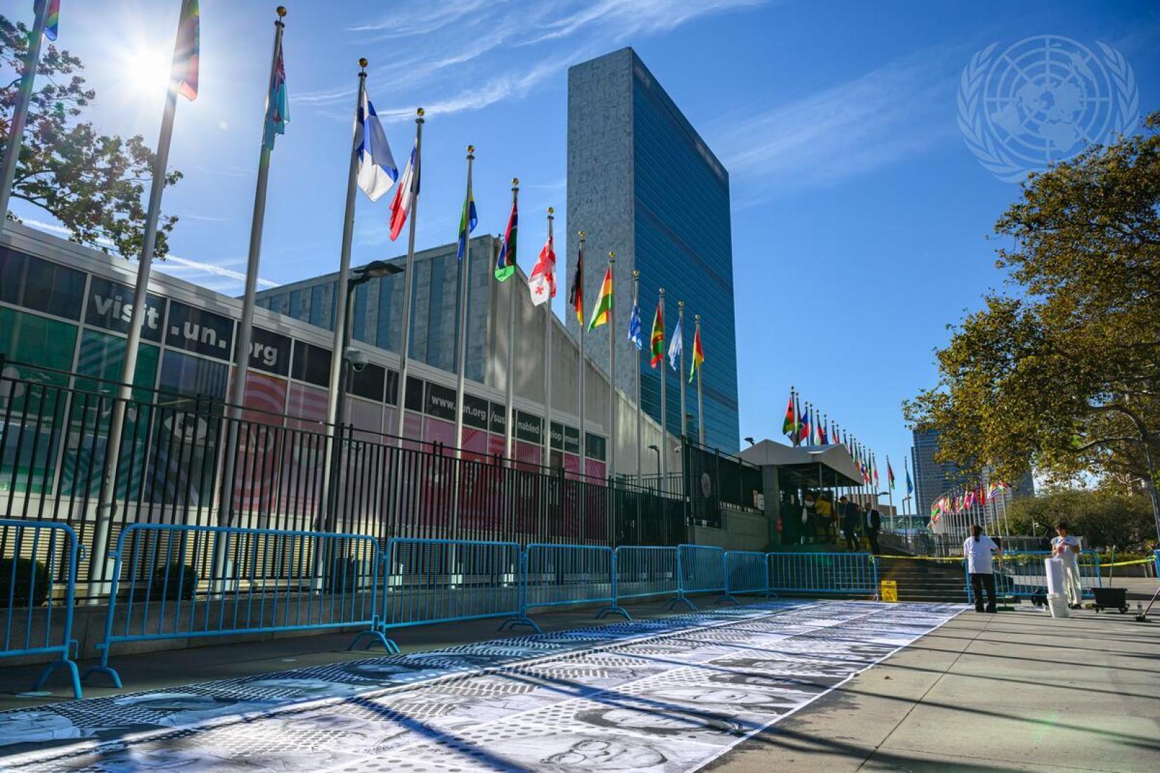 "A paz começa comigo": Exposição celebrou os 75 anos das Forças de Paz da ONU, em 2023.  