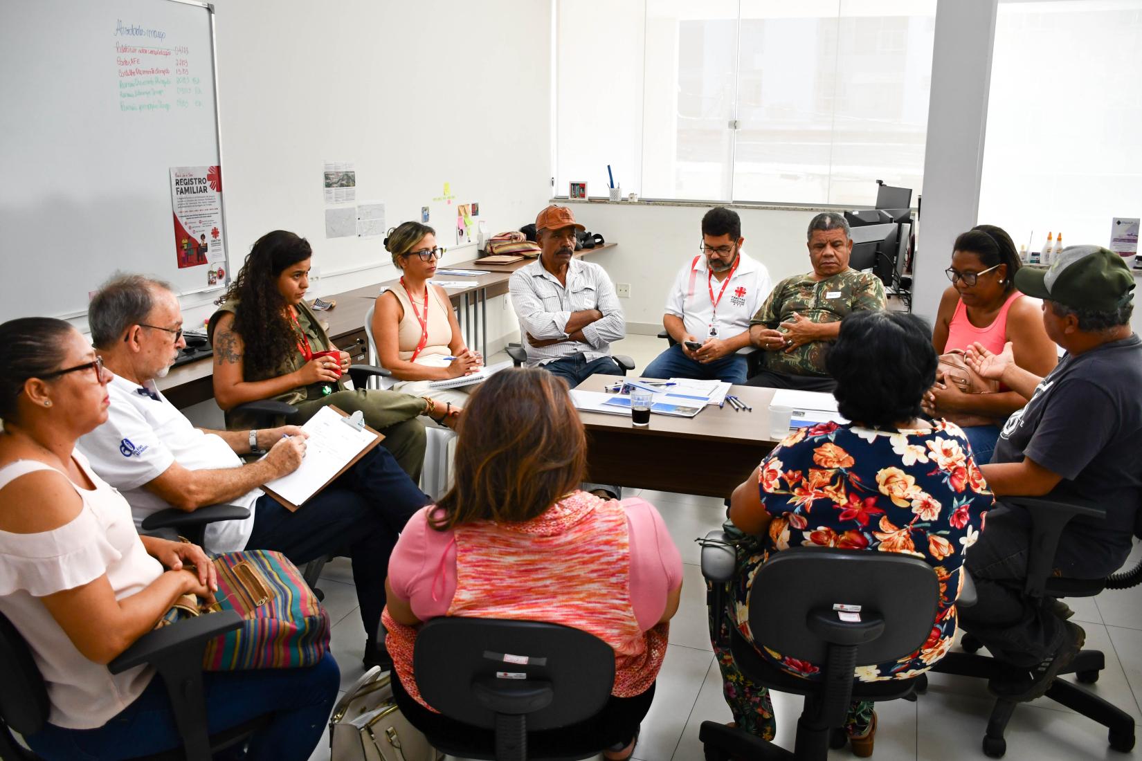 Participantes de comunidades ribeiras opinaram sobre projetos que podem ser realizados na região.  Foto: Cáritas Diocesana/Divulgação