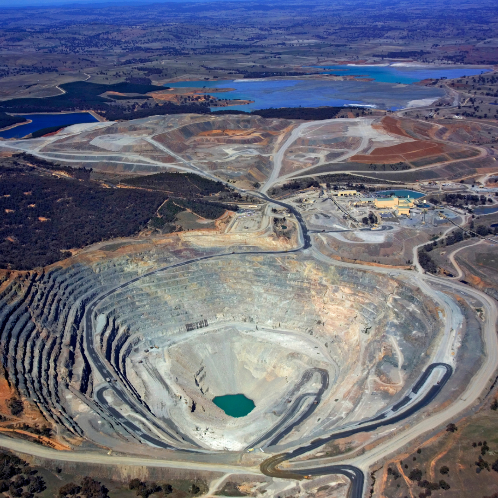 Mineração a céu aberto em Nova Gales do Sul, na Austrália
