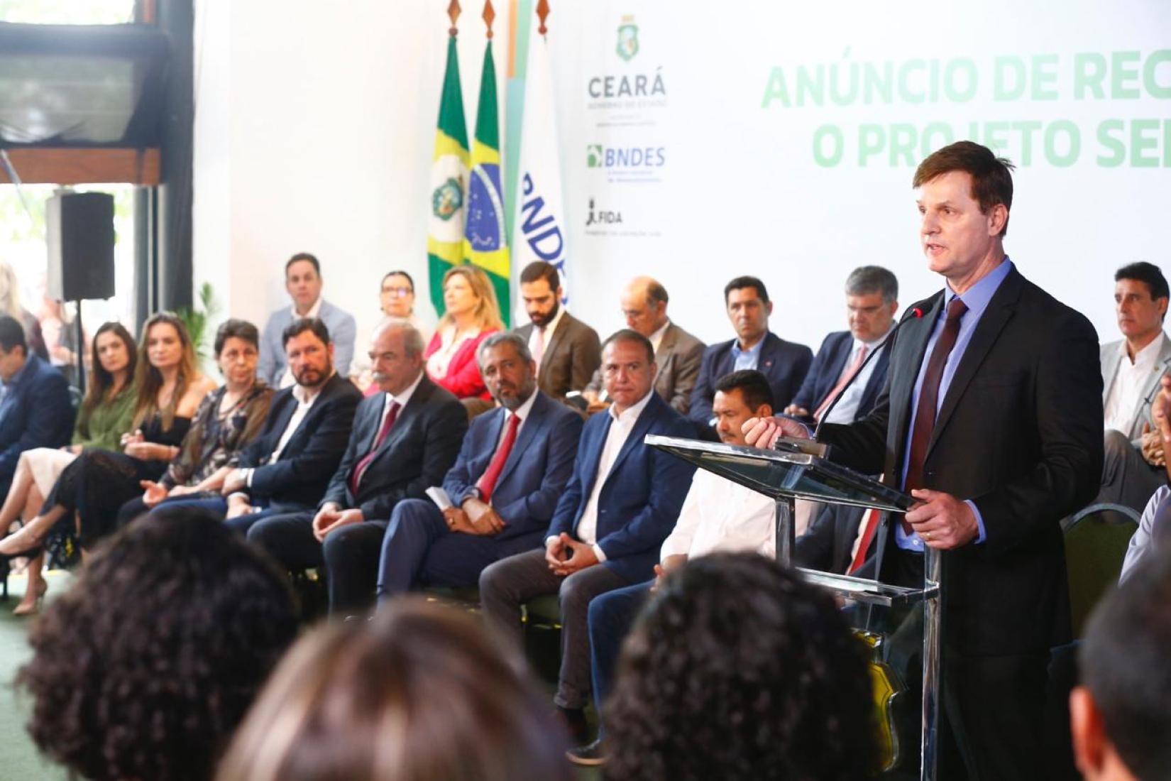 Lançamento do projeto Sertão Vivo, em Fortaleza. Até o momento, 13 projetos foram implementados com apoio do FIDA no Brasil, com um investimento total de US$ 1,18 bilhã