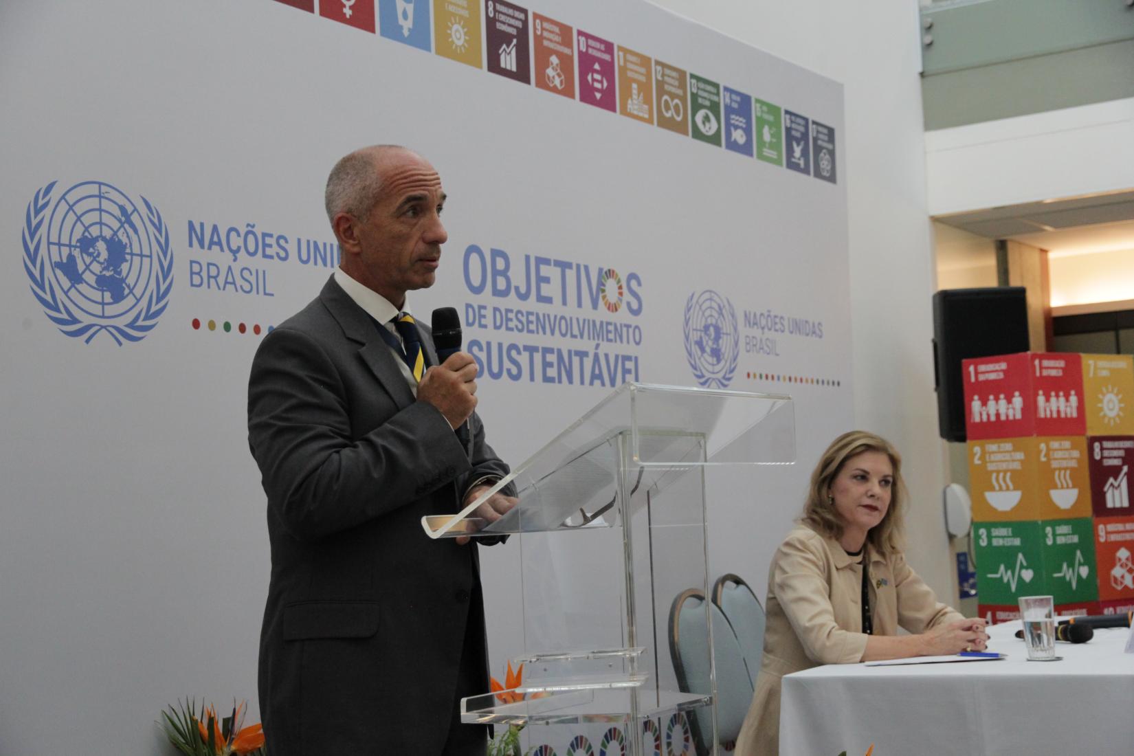 Resident Representative of the United Nations Development Program (UNDP), Claudio Providas. The new UN shared services center in Brazil will be led by the UNDP, which has been chosen to be the service provider in the country.