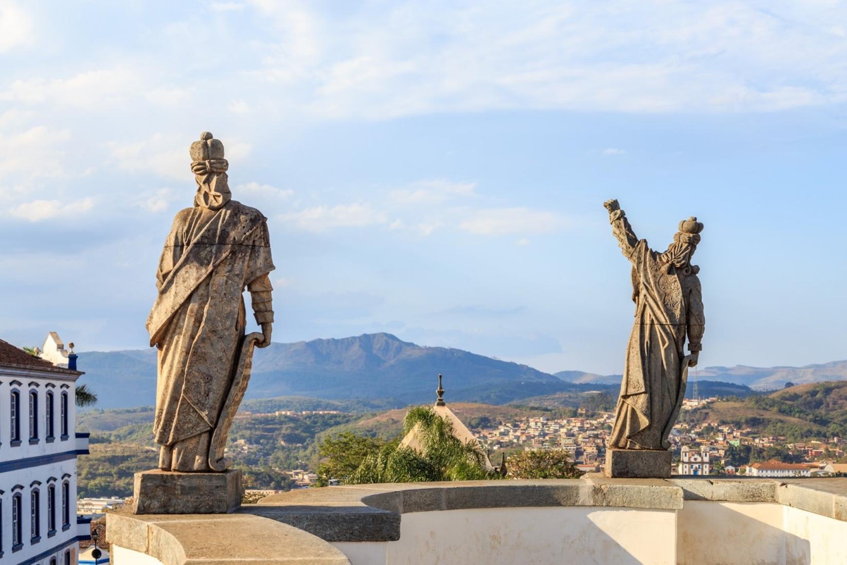 Estátuas dos profetas de Aleijadinho são parte do patrimônio cultural da Unesco em Congonhas. Foto: Adobe Stock