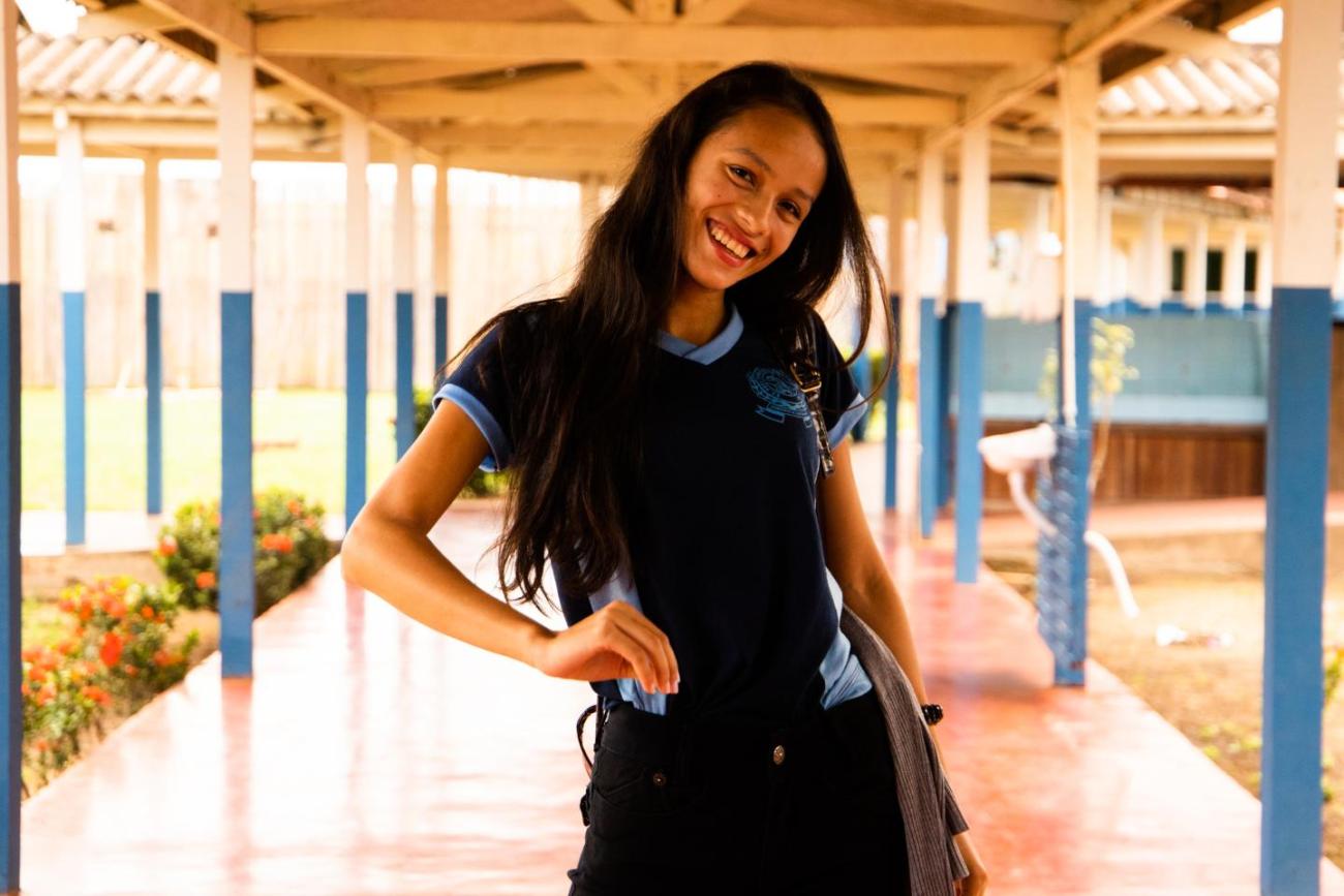 Sandrielle Saiury ficou um ano fora da escola por conta da malária
