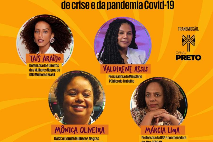 Série de lives “Mulheres Negras Rumo a um Planeta 50-50 em 2030 em tempos de crise e da pandemia COVID-19” é desenvolvida pela ONU Mulheres e o Comitê Mulheres Negras em parceria com o Canal Preto. 