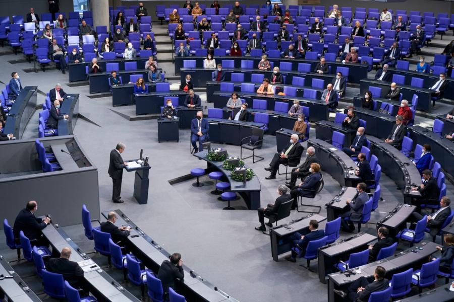 António Guterres fala no Budestag, o parlamento alemão