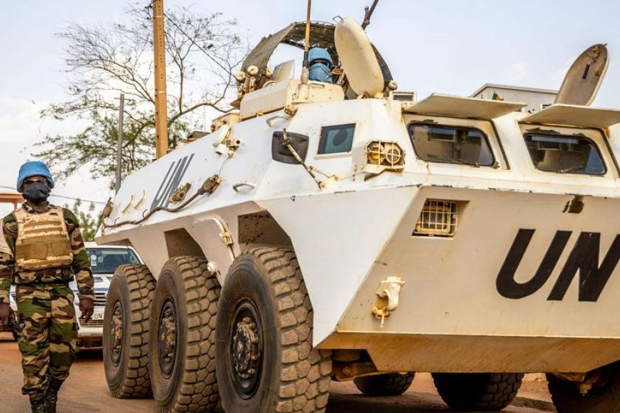 Soldados da paz da ONU em patrulha no Setor Leste do Mali
