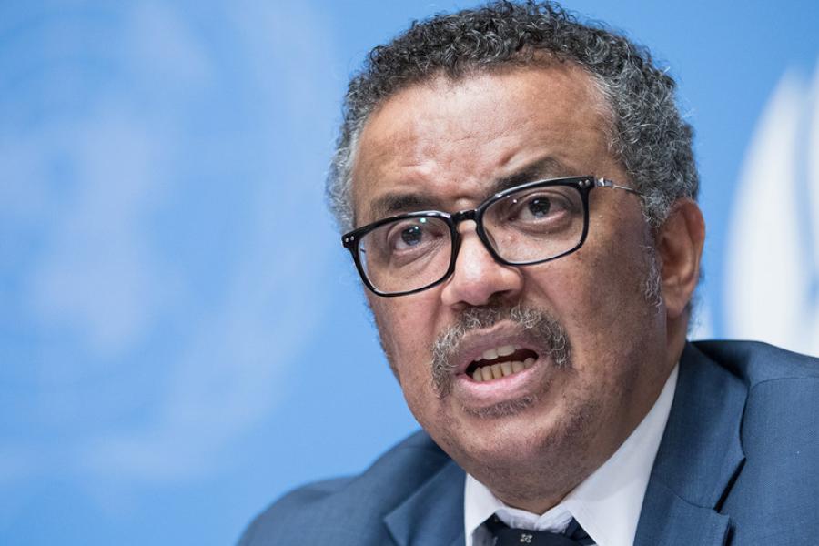 Diretor-geral da Organização Mundial da Saúde, OMS, Tedros Ghebreyesus