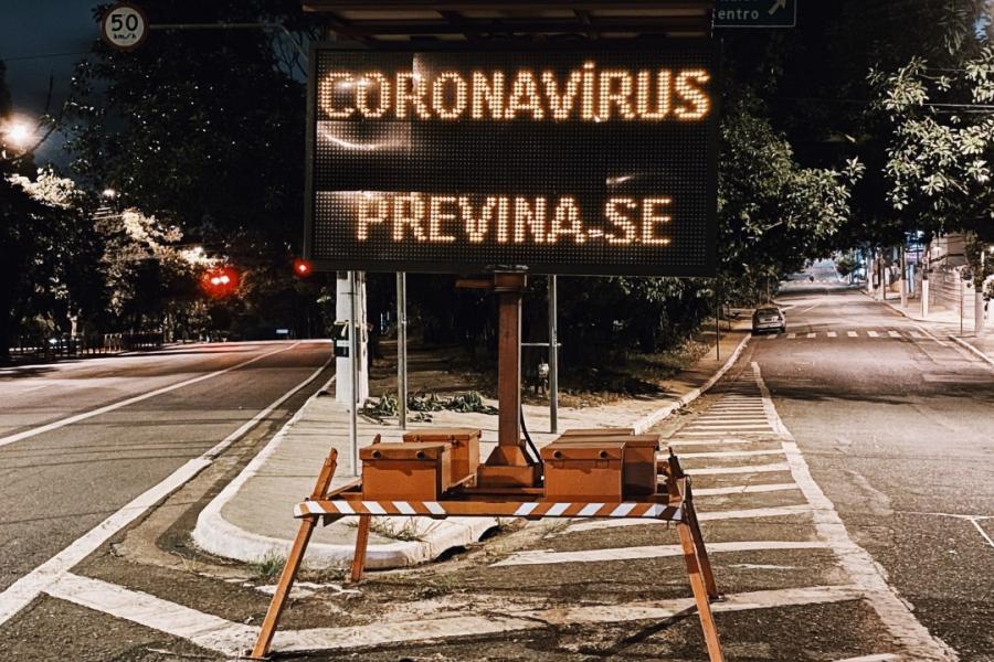 placa coronavírus previna-se