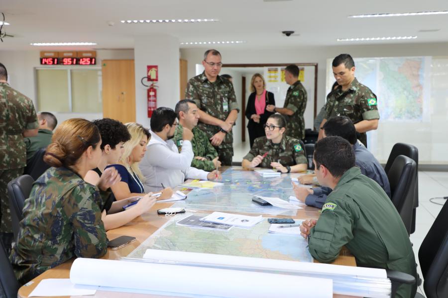 Equipes civis e militares trabalham juntas para responder aos desafios propostos pelas simulações do Exercício Viking 2022