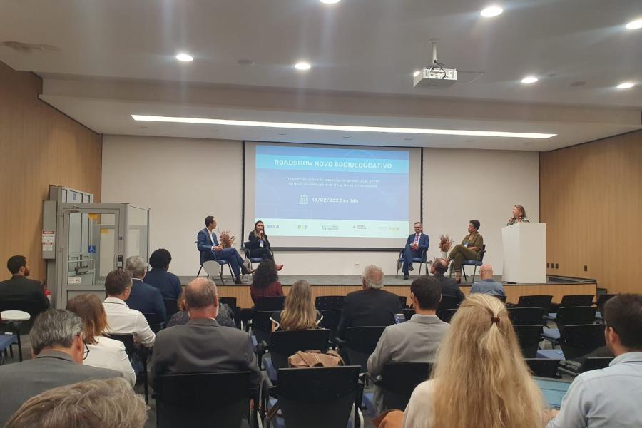 Além do roadshow, já foram realizadas mais de 50 reuniões com atores envolvidos na política socioeducativa. 