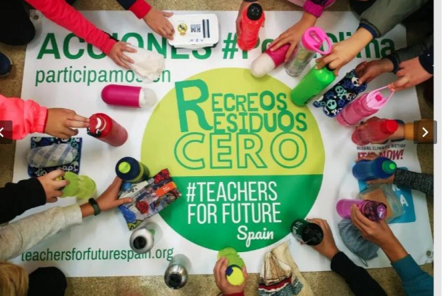 Na Espanha, o grupo Professores do Futuro mobiliza os estudantes para a ação climática. 