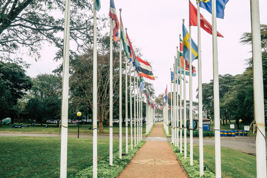 Escritório das Nações Unidas em Nairóbi, Quênia, onde fica a sede do ONU-Habitat.