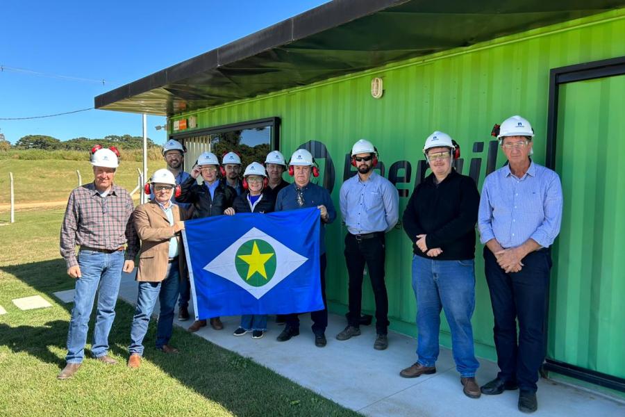 Comitiva de MT, parceiros e especialistas do projeto GEF Biogás Brasil visitaram usinas de biogás em Castro e Ponta Grossa (PR). 