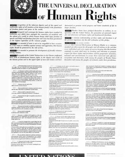 Declaração Universal dos Direitos Humanos em inglês