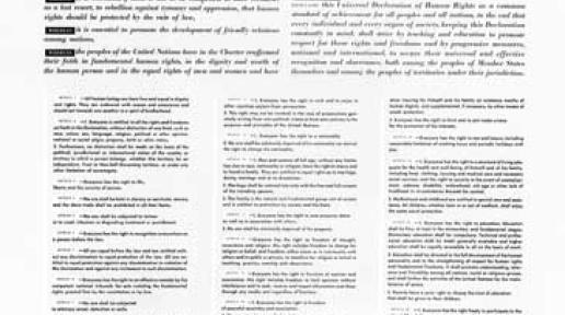 Declaração Universal dos Direitos Humanos em inglês